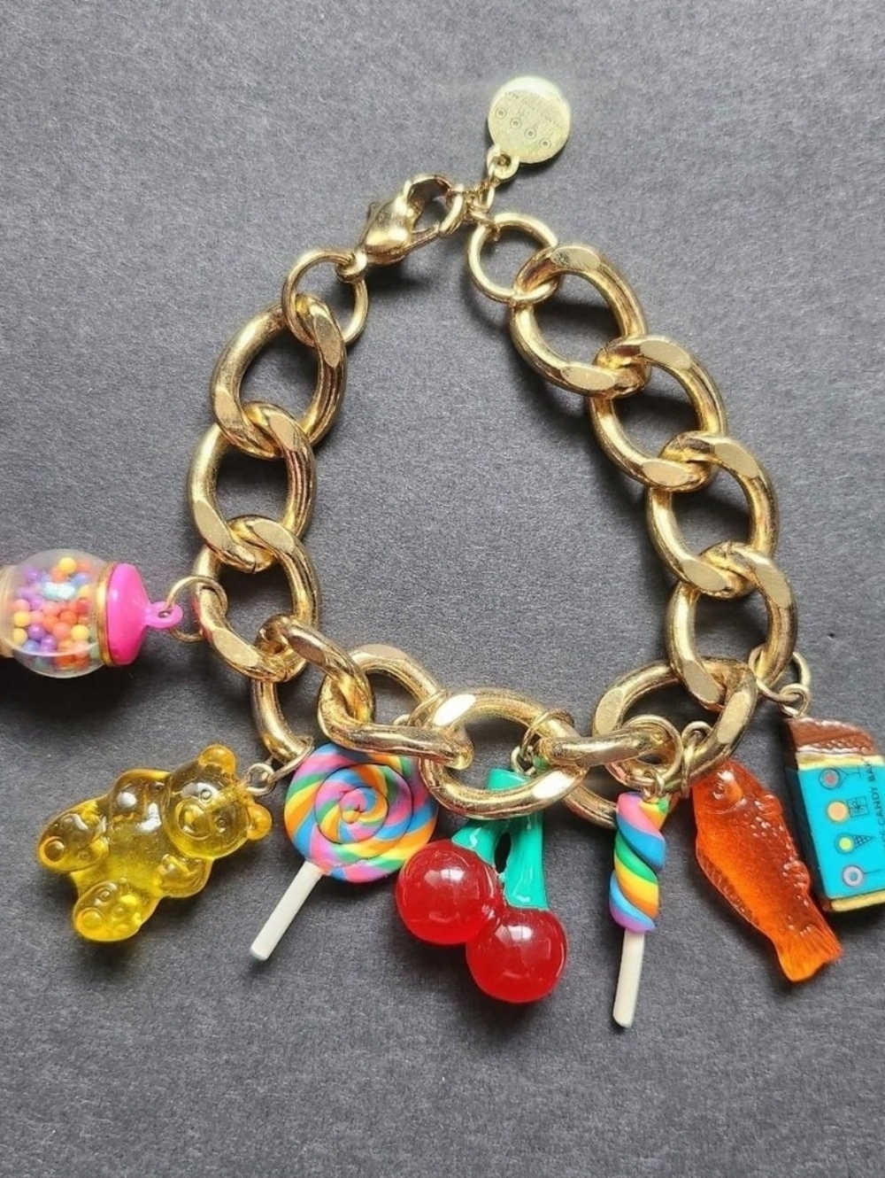 Dylan's Candy Bar Gold Charm Bracelet